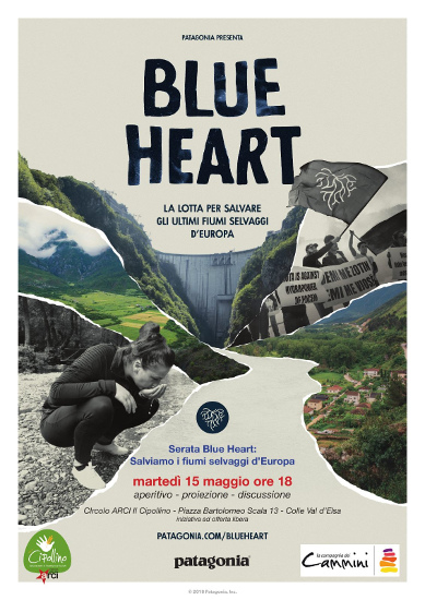 Patagonia, Blue Heart: Salviamo i fiumi selvaggi d’Europa. Martedì 15 maggio 2018 alle ore 18 a Colle Val d’Elsa (SI)