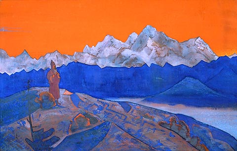 Nicholas Roerich - Lama rosso