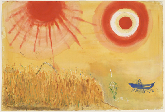 Marc Chagall - Un campo di grano in un pomeriggio d’estate, 1942