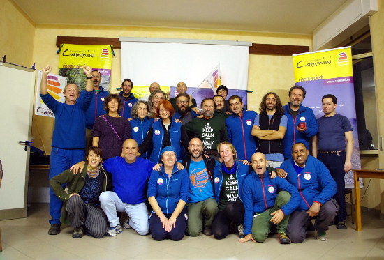 Guide e staff della Compagnia dei Cammini. Santa Margherita Ligure, novembre 2016