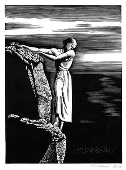 Rockwell Kent, Girl on Cliff, 1930