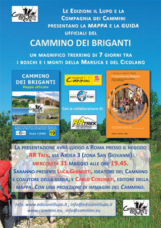 Cammino dei Briganti, presentazione, 31 maggio 2017 a Roma