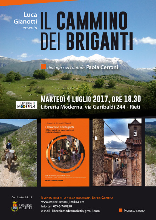 Cammino dei Briganti, presentazione, 4 luglio 2017 a Rieti