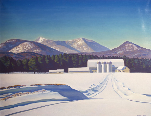 Rockwell Kent, Road To Asgaard: Adirondacks, 1960, olio su tela, Hermitage Museum San Pietroburgo