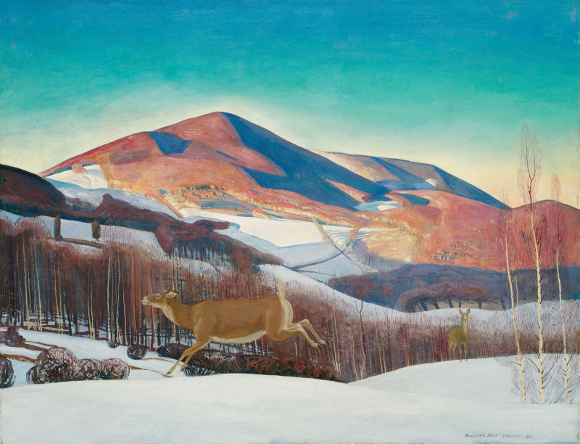 Rockwell Kent - Mount Equinox, Winter - 1921 – Art Institute of Chicago