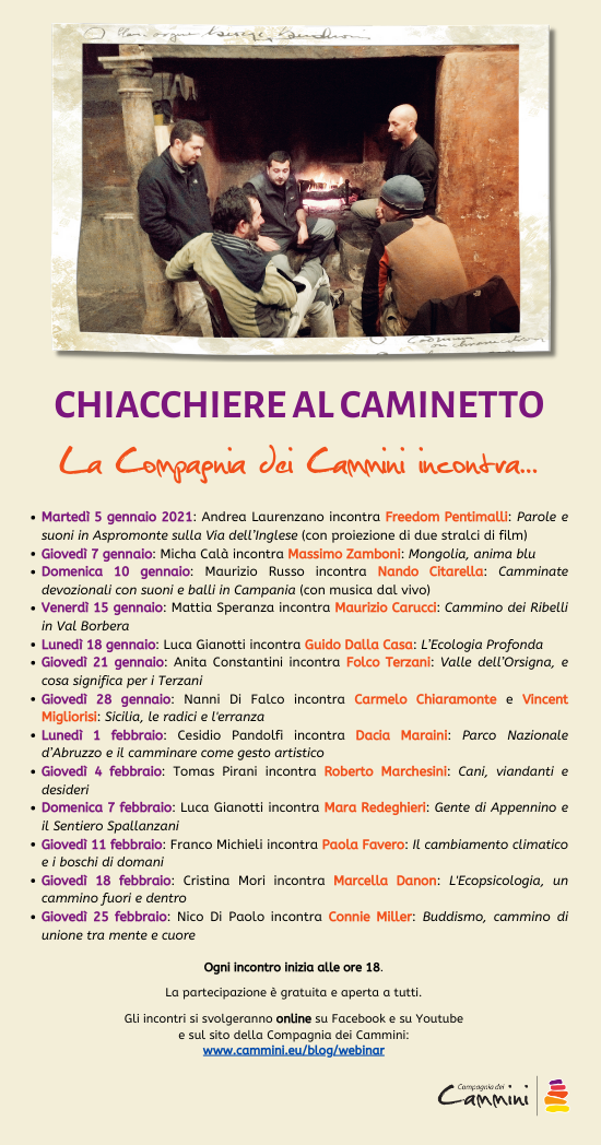 CHIACCHIERE AL CAMINETTO. La Compagnia dei Cammini incontra...