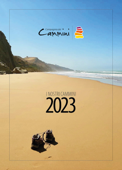 Copertina catalogo 2023 Compagnia dei Cammini