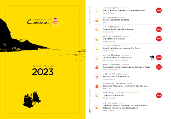 Compagnia dei Cammini. I nostri cammini 2023