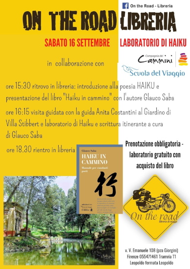 Haiku in cammino – Sabato 16 settembre – libreria On The Road Firenze