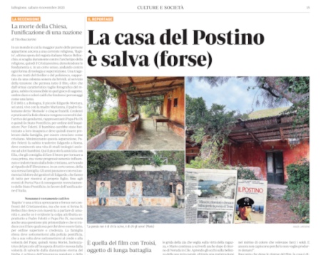 La casa del Postino è salva (forse) – laRegione, sabato 4 novembre 2023