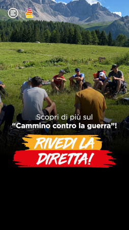 Scopri di più sul "Cammino contro la guerra" • Rivedi la diretta!