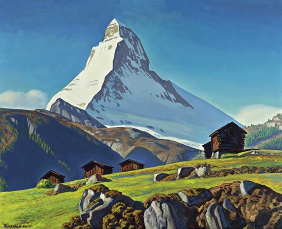 Rockwell Kent, The Matterhorn, 1958 circa, olio su tela
