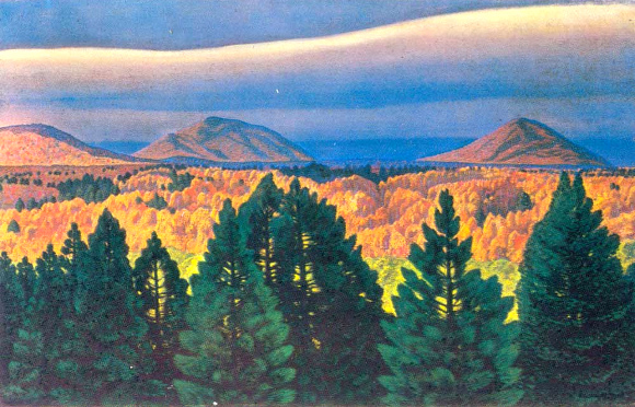 Rockwell Kent, Autumn in the Adirondack Mountains