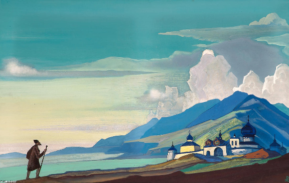 Nicholas Roerich, Viandante della città risplendente, 1933