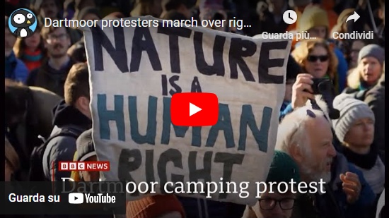 Video – Dartmoor protesters march over right to wild camp (UK)