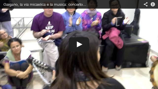 Video Gargano, la via micaelica e la musica: concerto improvvisato