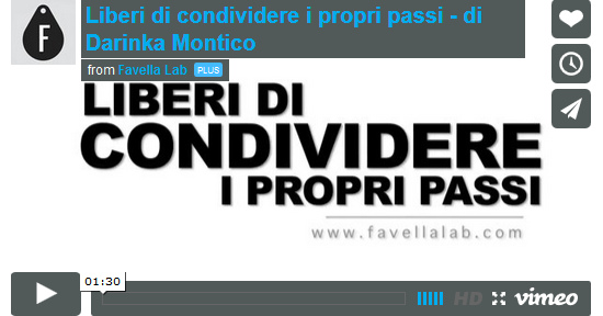 Video Liberi di condividere i propri passi - di Darinka Montico