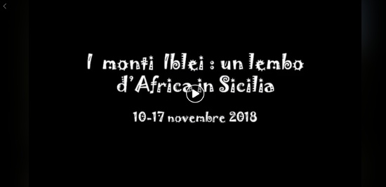 Video I Monti Iblei: un lembo d'Africa in Sicilia. 10-17 novembre 2018